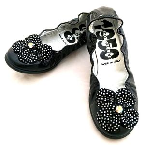 PINCO PALLINO black girls ballerinas